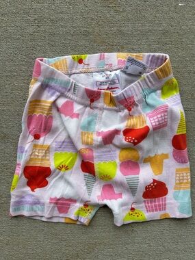 Hanna Andersson Toddler Shorts with Sweet Treat Print - Pink, Yellow, Mint